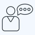 Icon User Story. related to Business Analysis symbol. line style simple design editable. simple illustration