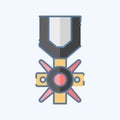 Icon Valor Medal. related to Military symbol. doodle style. simple design editable. simple illustration