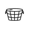 Black line icon for Vat, container and tub