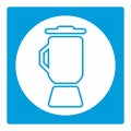 Icon Vector of Coffee Blender - White Moon Style