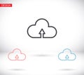 cloud vector graphics of icon 10 bonds Royalty Free Stock Photo