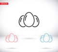 an egg icon vector. lorem ipsum Flat Design JPG Royalty Free Stock Photo