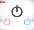 power off icon vector. lorem ipsum Flat Design JPG