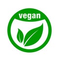 Icon for vegan food Royalty Free Stock Photo