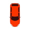 Icon vehicle illustration car transport vector top view auto automobile for transportation, car flat icon. City car Royalty Free Stock Photo