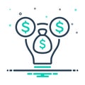 mix icon for Venture Capital, endeavor and amount