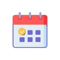 Versatile Calendar Card Icon Royalty Free Stock Photo