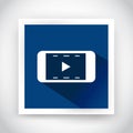 Icon of video for web and mobile applications Royalty Free Stock Photo