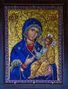 Icon of Virgin Mary and Christ Royalty Free Stock Photo