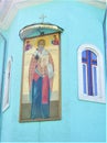 The icon on the wall of the Nikolskaya Orthodox Church Royalty Free Stock Photo