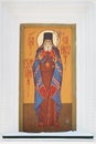 The icon on the wall of the old Znamensky monastery, the city of