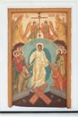 The icon on the wall of the old Znamensky monastery, the city of