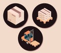 icon warehouse boxes