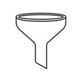 icon water funnel vector