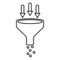 icon water funnel vector