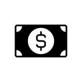 Black solid icon for Wealth, money and riches