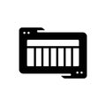 Black solid icon for Week, weekend and event Royalty Free Stock Photo