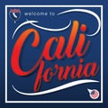 The Icon Welcome to California Shadow Design Royalty Free Stock Photo