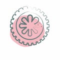 Icon Wheel. related to Car ,Automotive symbol. Color Spot Style. simple design editable. simple illustration