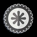 Icon Wheel. related to Car ,Automotive symbol. glossy style. simple design editable. simple illustration