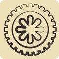 Icon Wheel. related to Car ,Automotive symbol. hand drawn style. simple design editable. simple illustration