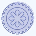 Icon Wheel. related to Car ,Automotive symbol. two tone style. simple design editable. simple illustration