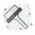 Icon Wiper. related to Cleaning symbol. comic style. simple design editable. simple illustration