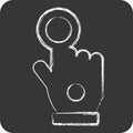 Icon Wired Glove. related to 3D Visualization symbol. chalk Style. simple design editable. simple illustration