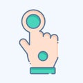 Icon Wired Glove. related to 3D Visualization symbol. doodle style. simple design editable. simple illustration