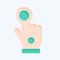Icon Wired Glove. related to 3D Visualization symbol. flat style. simple design editable. simple illustration