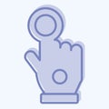 Icon Wired Glove. related to 3D Visualization symbol. two tone style. simple design editable. simple illustration