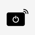 Icon wireless power control. Royalty Free Stock Photo