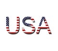 Icon word united states of america