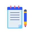 Icon for Writing Pads and Notes Royalty Free Stock Photo