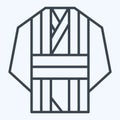 Icon Yukata. related to Japan symbol. line style. simple design illustration Royalty Free Stock Photo