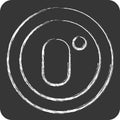 Icon Zero Point. related to Air Conditioning symbol. chalk Style. simple design editable. simple illustration