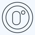 Icon Zero Point. related to Air Conditioning symbol. line style. simple design editable. simple illustration