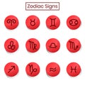 Icon zodiac signs collection vector eps.10 Royalty Free Stock Photo