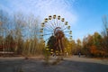 Ferris wheel at the abandoned amusement park near Pripyat, Ukraine, site of the 1986 Chernobyl nuclear disaster.