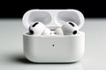 Iconic AirPods Pro from Apple Inc, on a clean white backdrop