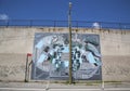 Iconic Antiquated Giant mural by artist Chris Soria at the India Street Mural Project in Brooklyn