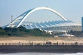 Iconic arch of the football stadium in Durban, South Africa; built for the 2010 World Cup Football tournament Royalty Free Stock Photo