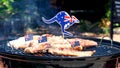 Iconic Australian BBQ close up