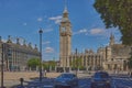 The iconic Big Ben and the Houses of Parliament Royalty Free Stock Photo