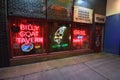 The iconic Billy Goat Tavern sign. Royalty Free Stock Photo