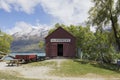 Iconic Boat house in Glenorchy, New Zealand