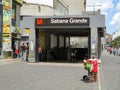 Iconic boulevard in the city of Caracas, Boulevard de Sabana Grande, where you can see the entrance of a Metro station, Caracas, V