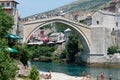Iconic bridge over Neretva river in Mostar 3