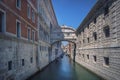 The iconic Bridge of Sighs in Venice