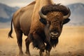 Iconic buffalo of the USA, the American bison reigns as a magnificent, formidable creature